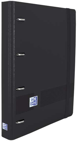 Oxford Europeanbinder Live & Go Carpeta de 4 Anillas A4+ con Recambio Cuadriculado 5x5mm