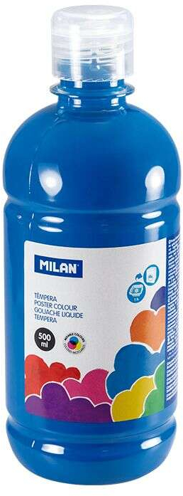 Botella tempera Milan 500ml Azul Cyan
