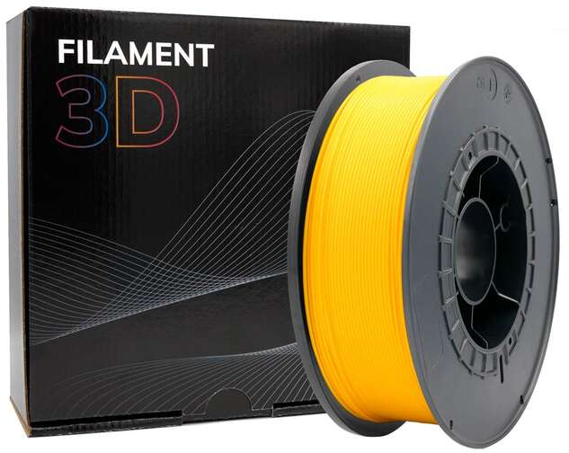 Imagen extra Filamento 3D PETG Diametro 1.75mm Bobina 1kg Color Amarillo
