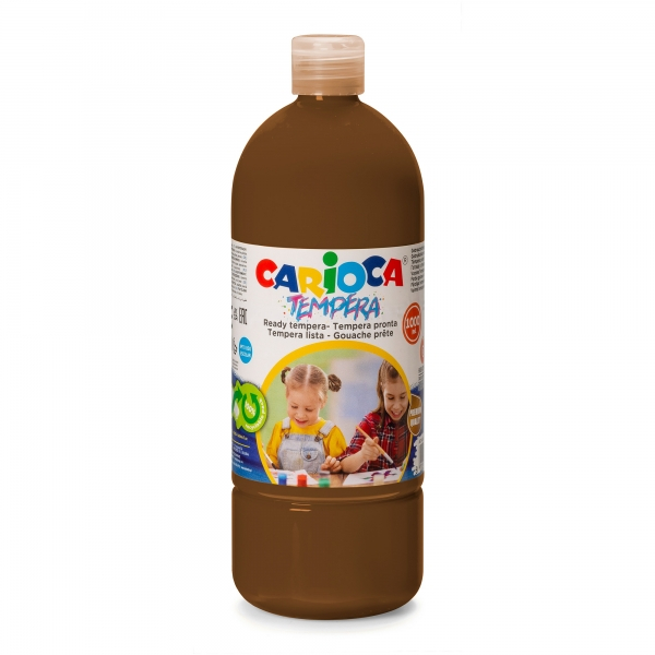 Carioca Botella de Tempera 1000ml Marrón