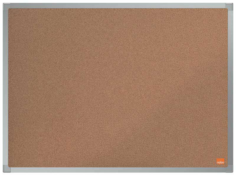 Tablero de Anuncios de Corcho 60x45 cm (marco de Aluminio). Nobo Essence