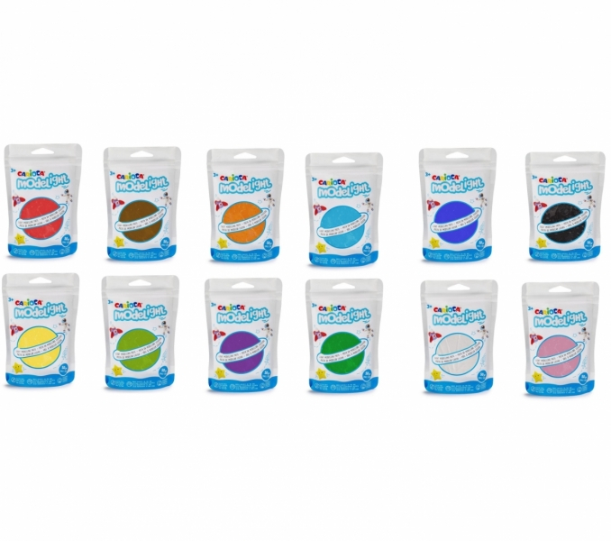 Carioca Modelight Pack de 12 Pastas de Moldear Super Ligera Color Varios