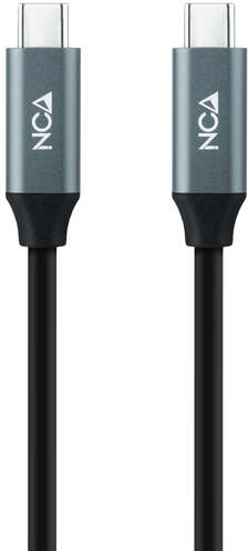 Imagen extra Nanocable Cable USB 3.2 Gen2X2 100W 4K/60Hz USB-C Macho-Macho 1m - Negro