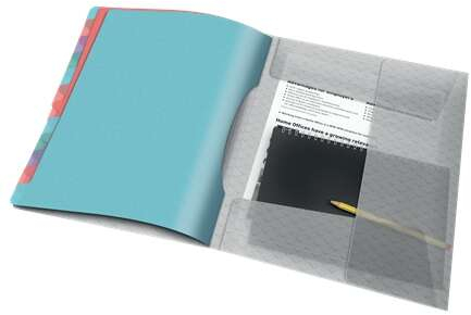 Imagen extra Esselte Colour'Breeze Clasificador con 12 Pestañas Multi- Para A4 3 Solapas en la Contraportada Polpropileno en Relieve Cierre con Goma Elastica Translucido