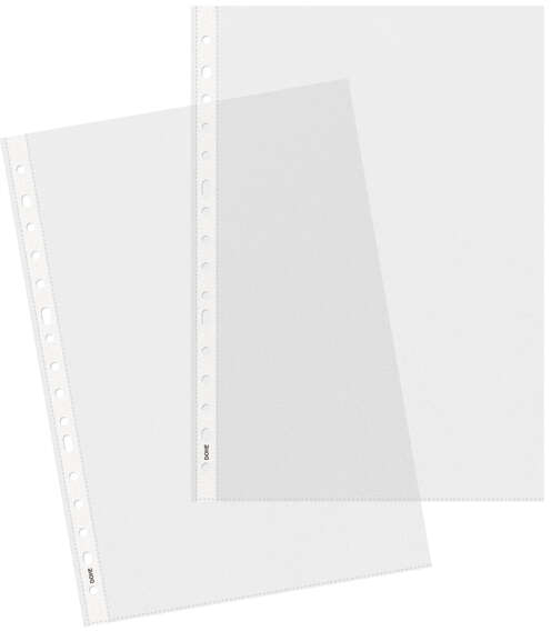 Dohe 100 Fundas Multitaladro con 16 Perforaciones - 100mm - Polipropileno Rugoso