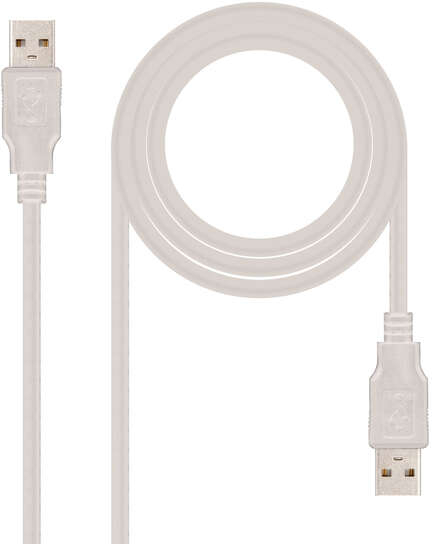 Nanocable Cable USB-A 2.0 Macho a USB-A Macho 2m