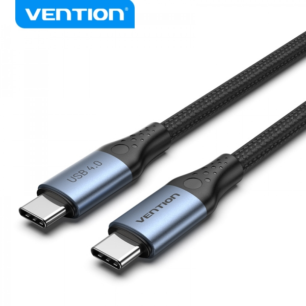 Imagen extra Vention Cable USB-C 4.0 Macho a USB-C Macho - 1m - Gris