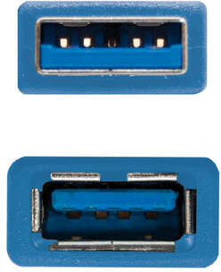 Imagen extra Nanocable Cable USB 3.0 USB-A Macho-Hembra 1m - Azul