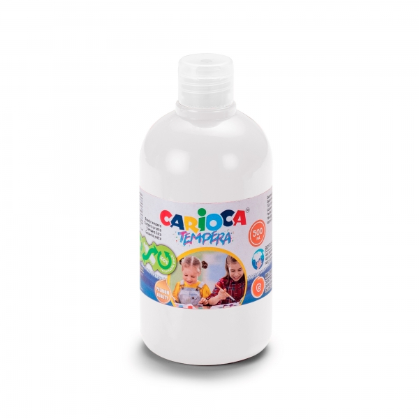 Carioca Botella Tempera 500ml Blanco