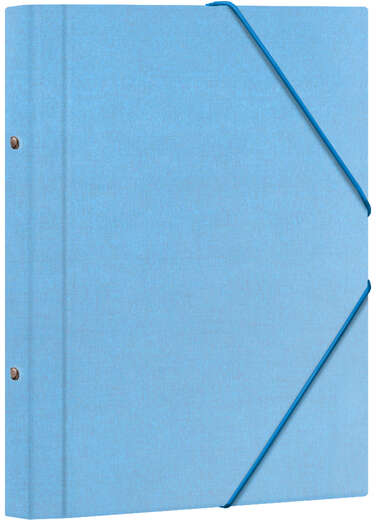 Dohe Carpeta Clasificadora 12 Departamentos Folio Carton Plastificado Cierre con Gomas Azul Claro