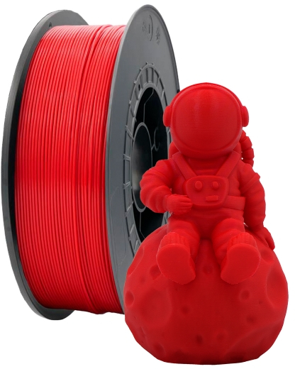 Filamento 3D PETG Diametro 1.75mm Bobina 1kg Color Rojo