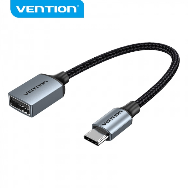 Vention Conversor USB-C Macho a USB Hembra - 0.15m - Gris