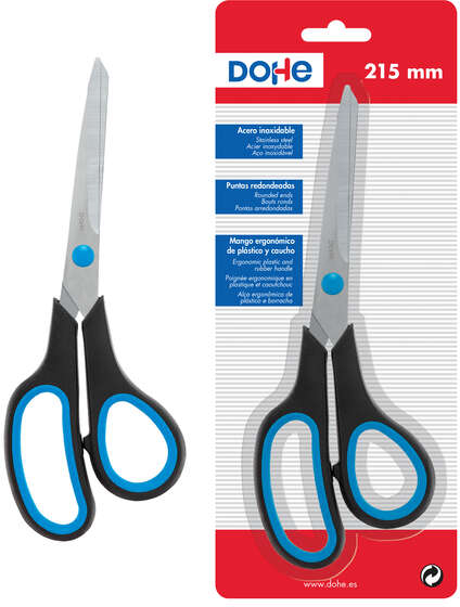Dohe Tijeras de Acero Inoxidable de 215mm. Azul