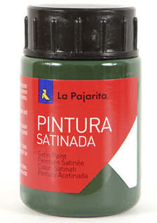 Pintura acrilica L-41 Verde Pino 35ml La Pajarita Latex satinada
