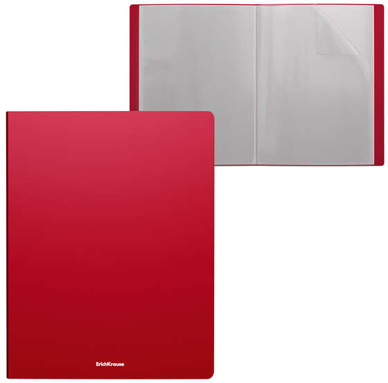 Erichkrause Carpetas con Fundas Matt Classic. Rojo