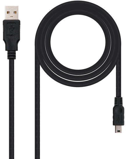 Nanocable Cable USB-A 2.0 Macho a MiniUSB Macho 1m