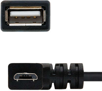 Imagen extra Nanocable Cable Micro USB 2.0 OTG Acodado Macho a USB-A Hembra 15cm