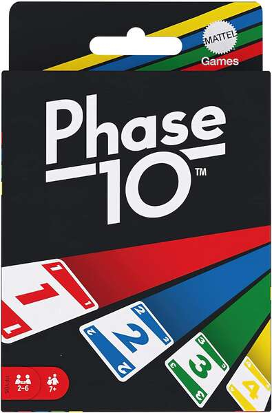 Phase 10 Juego de Cartas - De 2 a 4 Jugadores - Edad desde 7 Años - Duracion 15min
