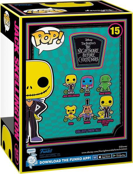 Imagen extra Funko Pop Disney Pesadilla antes de Navidad Jack Blacklight