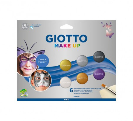 Giotto Make Up Metallic Pack con 6 Maquillajes Faciales