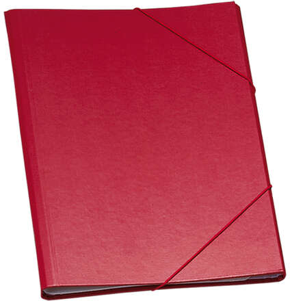 Carpeta clasificadora con 12 separadores, Tapas Extraduras forradas, Folio, ROJA