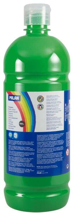 Botella tempera Milan 1000ml Verde Claro