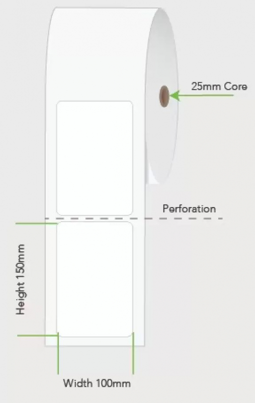 Imagen extra Zebra Etiquetas Compatibles Perforadas 100x150 mm 500 Unidades