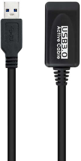 Imagen extra Nanocable Cable Prolongador con Amplificador USB 3.0 USB-A Macho-Hembra 5m