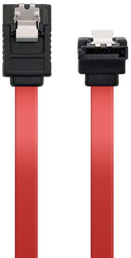 Imagen extra Cable Datos SATA Acodado con presillas 50cm