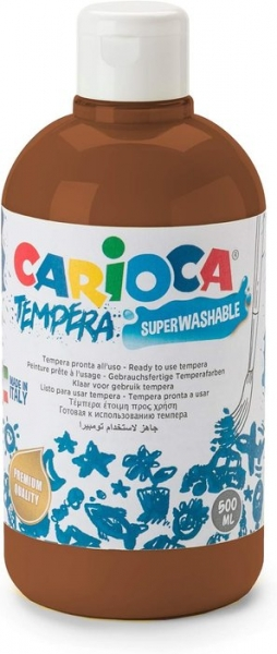Carioca Botella Tempera 500ml Marron
