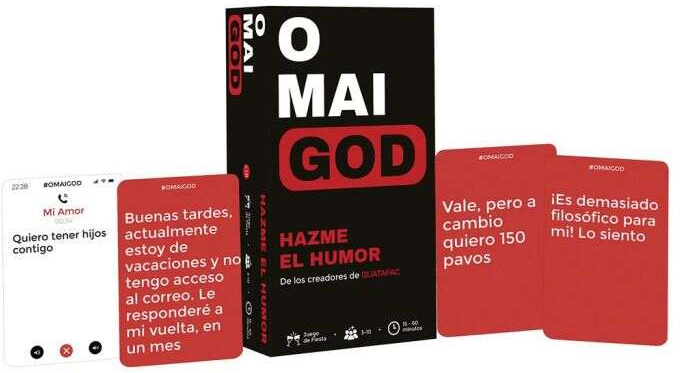 Imagen extra Omaigod Juego de Cartas - Tematica Preguntas y Respuestas/Abstracto - De 3 a 8 Jugadores - Edad desde 18 Años - Duracion 15-60min