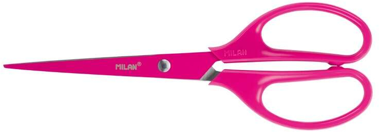 Milan Tijeras Oficina Acid con Cuchilla de Acero Inoxidable. Rosa