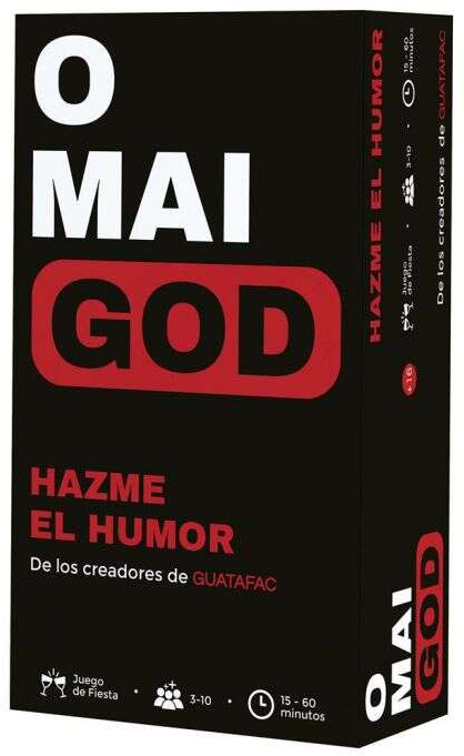 Omaigod Juego de Cartas - Tematica Preguntas y Respuestas/Abstracto - De 3 a 8 Jugadores - Edad desde 18 Años - Duracion 15-60min