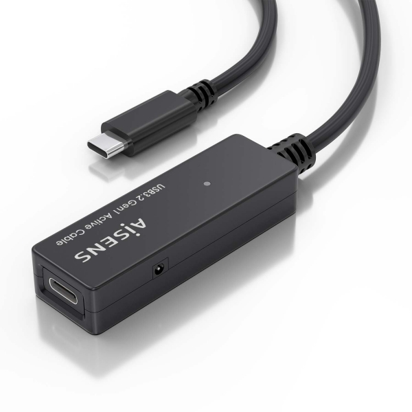 Imagen extra Aisens Cable USB 3.2 Gen1x1 Prolongador con Amplificador - USB-C Macho a USB-C Hembra - 5m - Negro