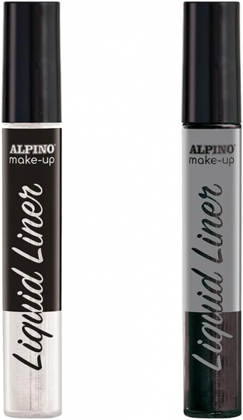 Imagen extra Alpino Make-up Liquid Liner Pack con 2 Botes de Maquillaje Liquido con Aplicador. Blanco y Negro
