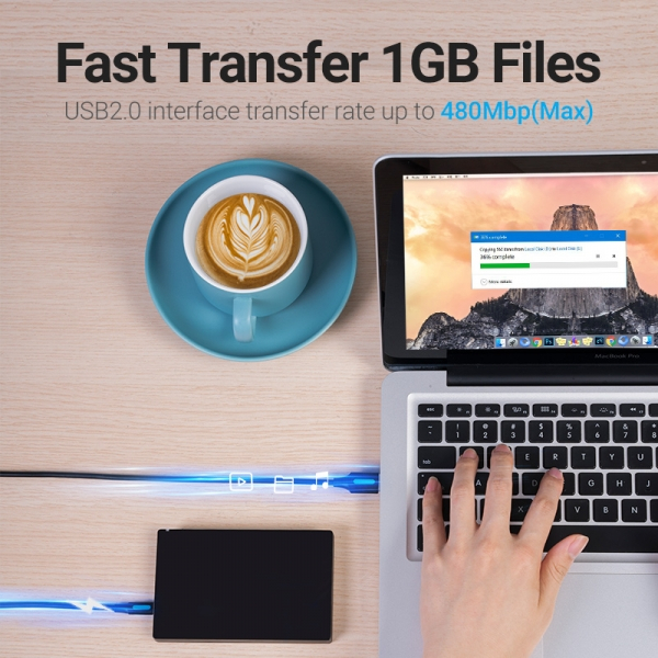 Imagen extra Vention Cable USB 2.0 Macho a MiniUSB Macho - 50cm - Negro