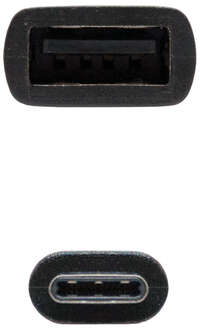 Imagen extra Nanocable Cable USB-C 2.0 Macho a USB-A Hembra 15cm