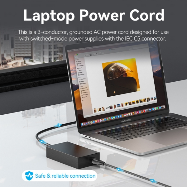 Imagen extra Cable de Alimentacion EU C5 - 1.8m - Negro