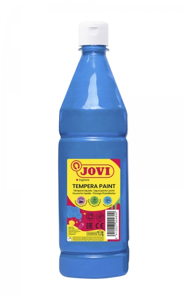 TEMPERA LIQUIDA JOVI ESCOLAR 1000 ML AZUL CYAN