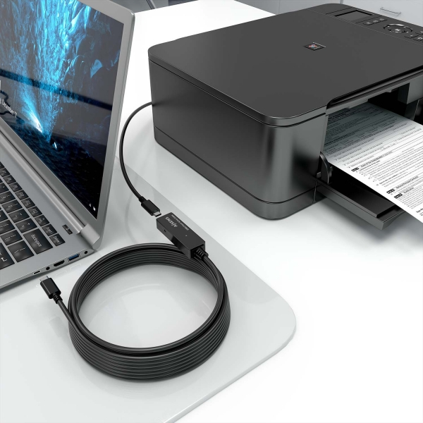 Imagen extra Aisens Cable USB 3.2 Gen1x1 Prolongador con Amplificador - USB-C Macho a USB-C Hembra - 5m - Negro