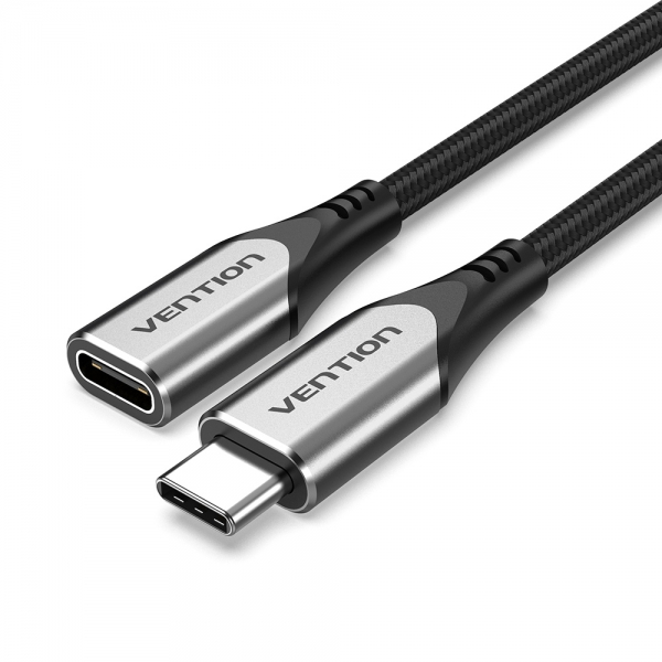 Imagen extra Vention Cable Alargador USB-C 3.1 Macho a USB-C Hembra - 1m - Gris