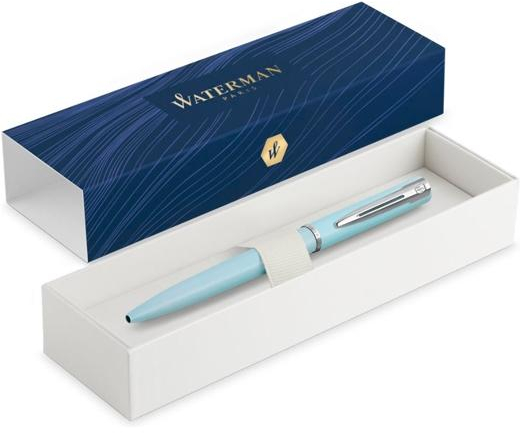 WATERMAN BOLÍGRAFO ALLURE PASTEL PUNTA MEDIA ESTUCHE DE REGALO LACADO AZUL