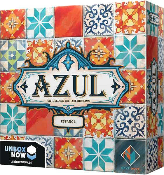 Azul Juego de Tablero - Tematica Puzzle Construccion - De 2 a 4 Jugadores - Edad desde 8 Años - Duracion 30min