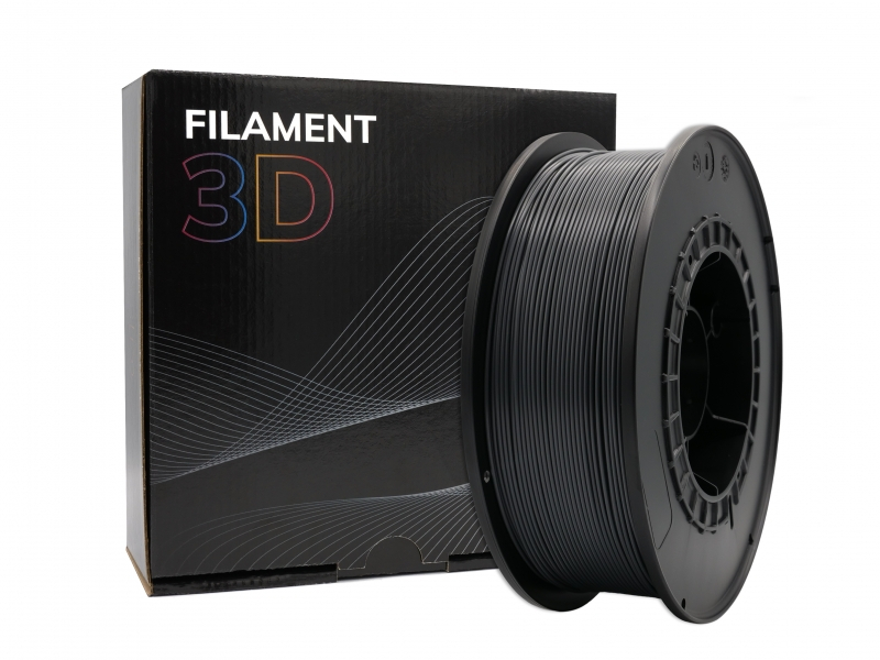 Filamento 3D PLA Diametro 1.75mm Bobina 1kg Color Grafito