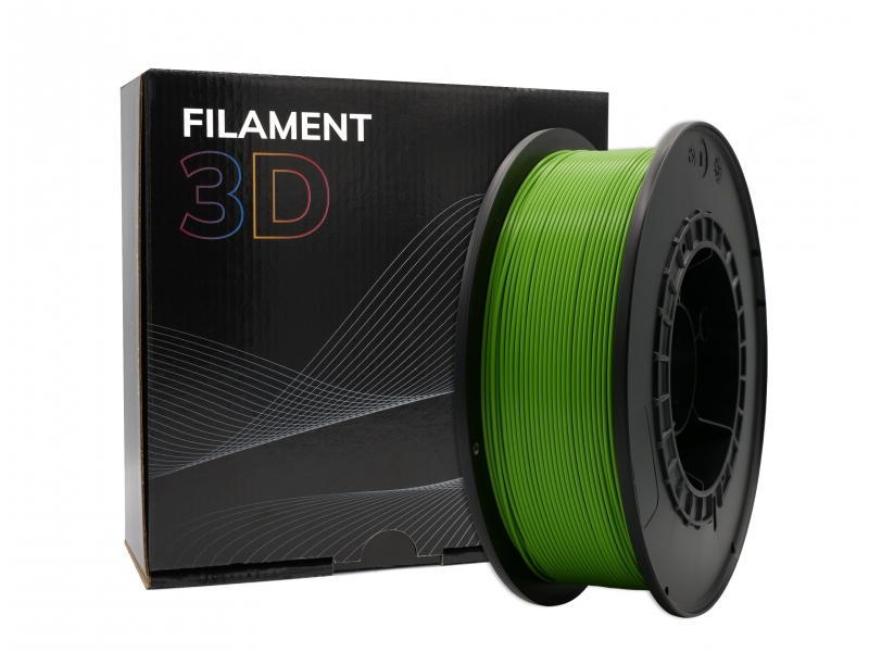 Filamento 3D PLA Diametro 1.75mm Bobina 1kg Color Verde Manzana