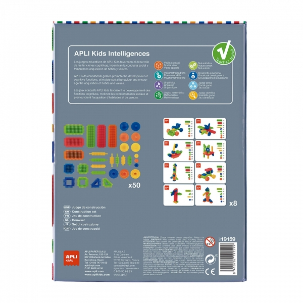 Imagen extra Apli Set Educativo de Construccion 50 Piezas Flexibles