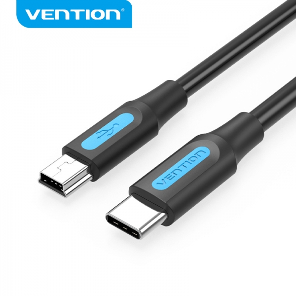 Imagen extra Vention Cable USB-C Macho a MiniUSB Macho - 50cm - Negro
