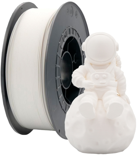 Filamento 3D PLA Diametro 1.75mm Bobina 2.5kg Color Blanco
