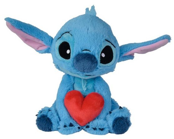 PELUCHE STITCH CON CORAZON (25CM)