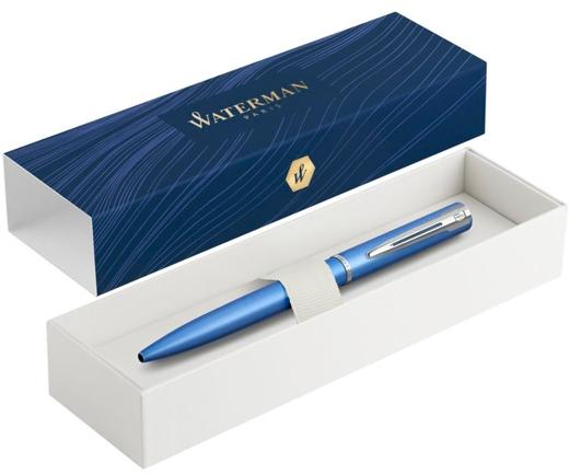 WATERMAN BOLÍGRAFO ALLURE PUNTA MEDIA ESTUCHE DE REGALO LACADO AZUL